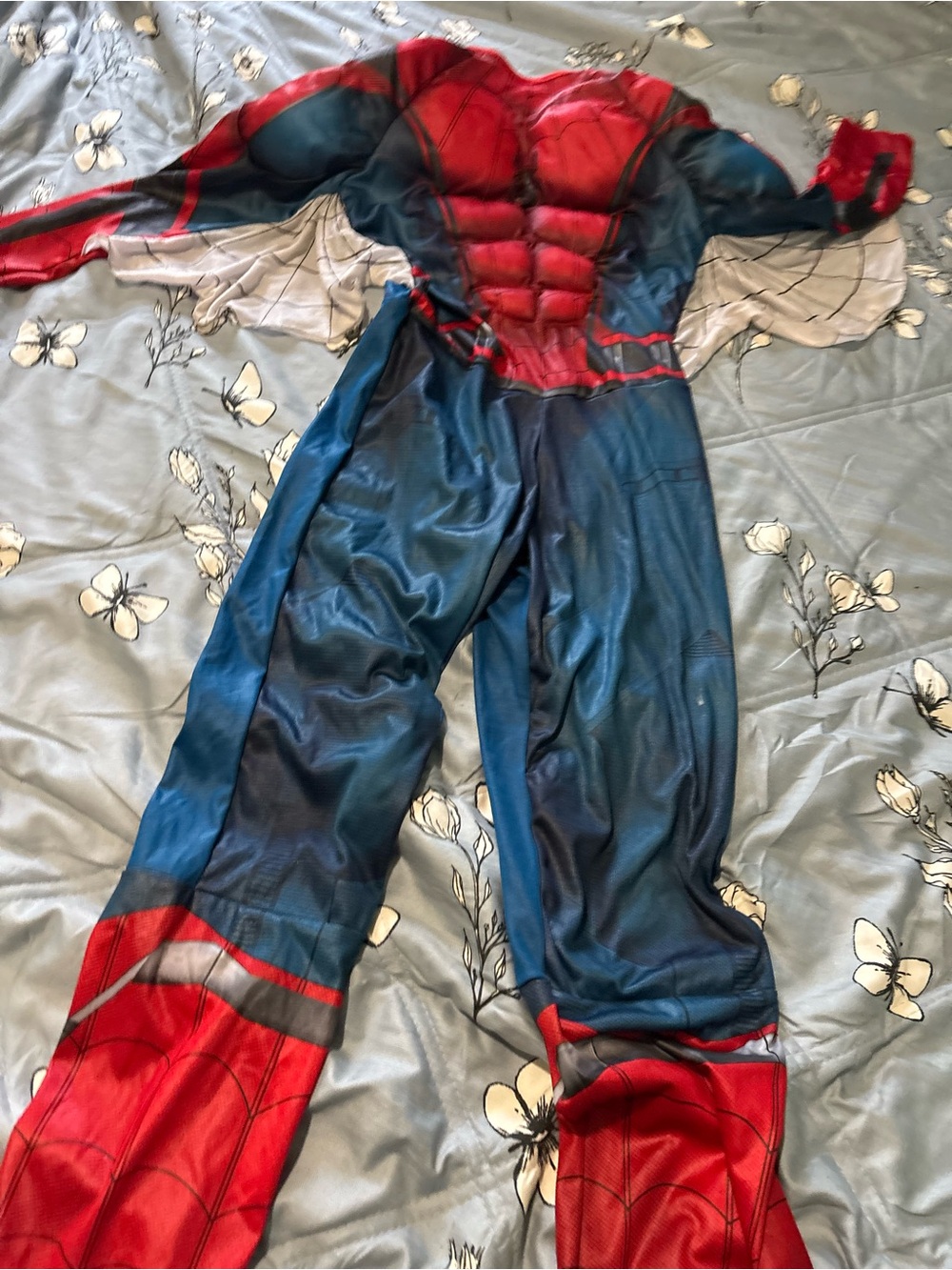 Marvel Red and Blue Spider Muscle Kids Superhero Costume - Picture 1 of 10